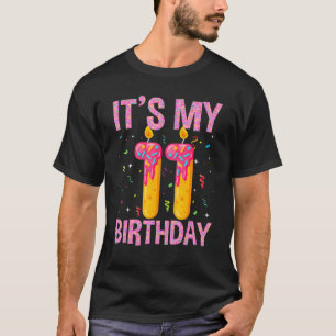 T-shirt Cool Garçon fille enfant 11 ans C'est mon 11e anni