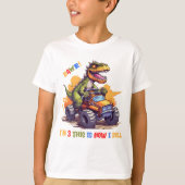 T-shirt cool garçons 3e anniversaire dinosaure préhistoriq (Devant)