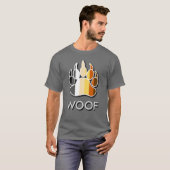 T-shirt Cool Gay Bear Pride Drapeau Oear Paw WOOF (Devant entier)