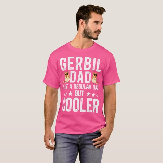 T-shirt Cool Gerbil Papa Gerbil Lover Gerbils (Devant entier)