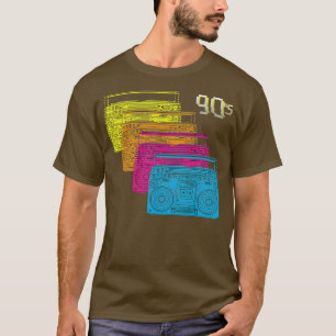 T-shirt Cool Ghetto blaster 90s fête DJ disco musique