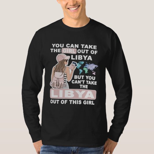 T-shirt Cool Girl from Libya  Proud Libya Girl (Devant)