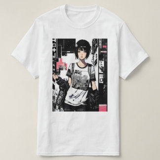 T-shirt Cool Girl Japanese Aesthetic Vaporwave Style