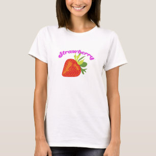 T-shirt Cool Girlfriend femme chemise fraise