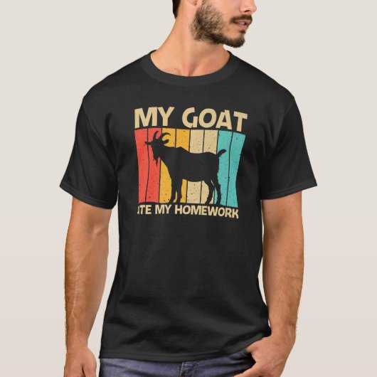 T-shirt Cool Goat For Kids Boys Goat Farmer Farming (Devant)