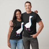 T-shirt Cool Goose Duck Silhouette Stylish Geese Bird Anim (Unisexe)