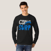 T-shirt Cool Gorilla Face Surf Gorilla Surf (Devant entier)