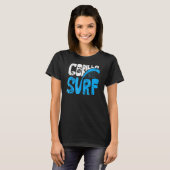 T-shirt Cool Gorilla Face Surf Gorilla Surf (Devant entier)