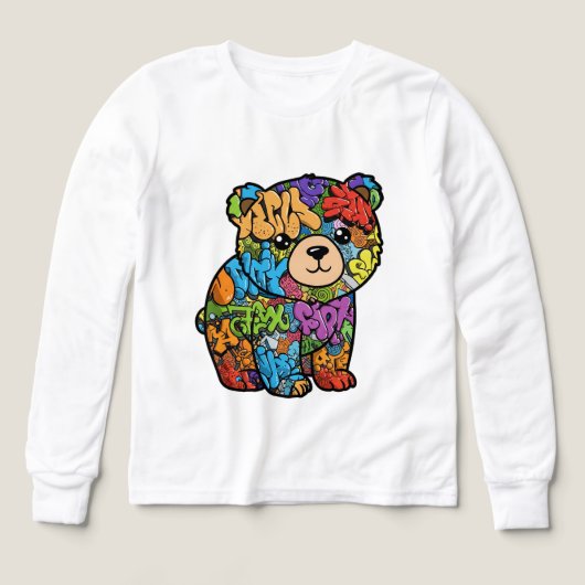 T-shirt cool Graffiti Bear Kids' (Motif recto)