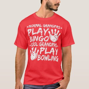 T-shirt Cool Grandpas Bowling Fête des pères Bowler T