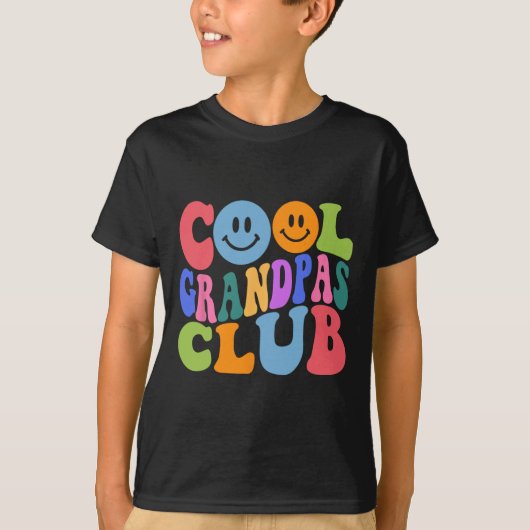 T-shirt Cool Grandpas Club Papa Papa Papa Papa Papa Père F (Devant)