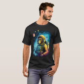 T-shirt Cool Graphic Space Chimp Monkey Astronaut Cosmonau (Devant entier)