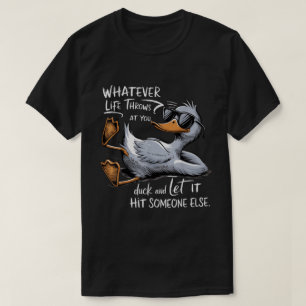 T-shirt Cool graphique de citation de canard drôle Tee