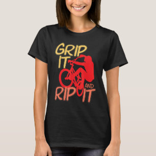 T-shirt Cool Grip It Bmx Et Rip It Bmx équitation Bmx Vélo