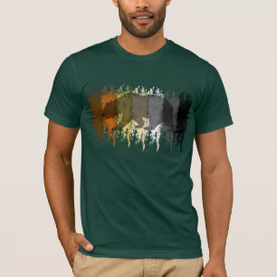 T-shirt Cool Grunge Ours Ombre Gay Pride Ours