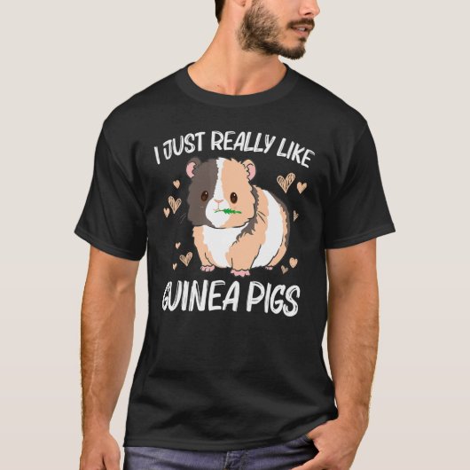 T-shirt Cool Guinée Cochon Pour Hommes Femmes Roue Fluffy  (Devant)