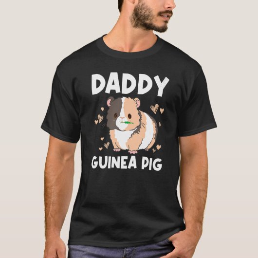 T-shirt Cool Guinée Cochon Pour Hommes Papa Wheek Fluffy C (Devant)