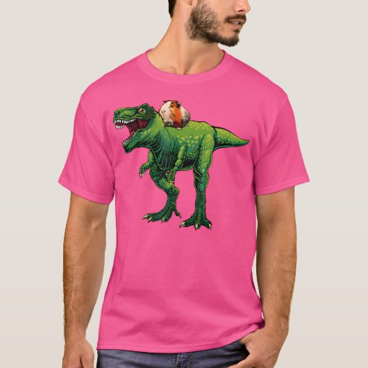 T-shirt Cool Guinée Pig Pour Hommes Femmes Enfants T Rex D (Devant)