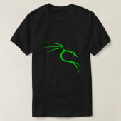 T-shirt Cool Hacker Tee - shirts Nerd Kali Linux Dragon (Design devant)
