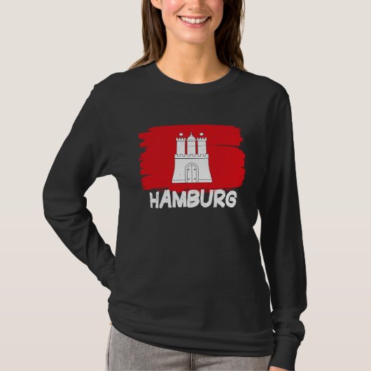 T-shirt Cool Hamburg Flag (Devant)