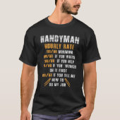 T-shirt Cool Handyman Woodworker T Shirt (Devant)