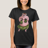T-shirt Cool Hawaiian Luau Pig Funny Boar Lover Hula Danci (Devant)