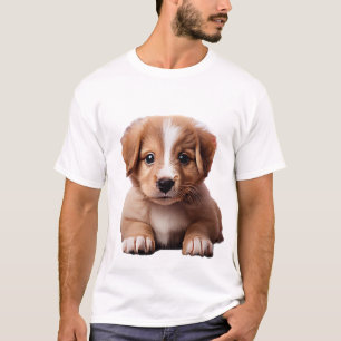 T-shirt Cool, Hip, Chiot Fluffy tendance