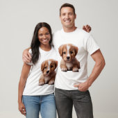 T-shirt Cool, Hip, Chiot Fluffy tendance (Unisexe)