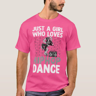 T-shirt Cool Hip hop Dance Art Pour Femmes Filles Hip hop 