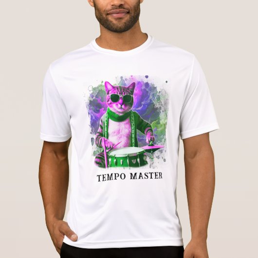 T-shirt *~* Cool HIPPIE DROUMMER AP91 Percussionniste (Devant)