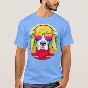 T-shirt Cool Hipster Chien Retro Style