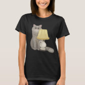 T-shirt Cool histoire brun chat (Devant)
