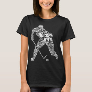 T-shirt Cool Hockey Sur Glace Art Pour Hommes Femmes Garço
