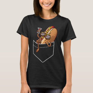 T-shirt Cool Hot Dog Conception Pour Hommes Femme Plat Hot