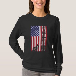 T-shirt Cool Huile Terrain Art Pour Hommes Femme Forage Hu