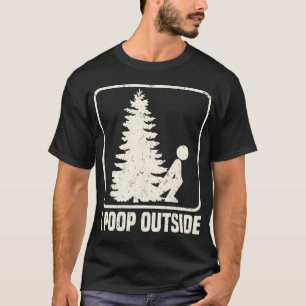T-shirt Cool I Poop Dehors Extérieur Homme Pooping Camping
