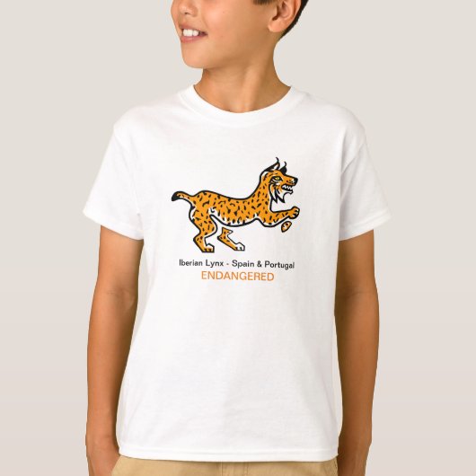 T-shirt Cool Ibérique LYNX- Faune - Graphique animal - (Devant)