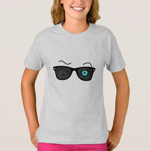 T-shirt Cool iconic winkS black sunglassS (Devant)