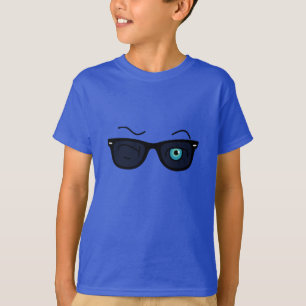 T-shirt Cool iconic winkS black sunglassS