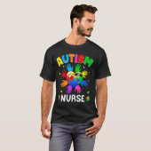 T-shirt Cool Infirmière Sensibilisation sur l'autisme Coeu (Devant entier)