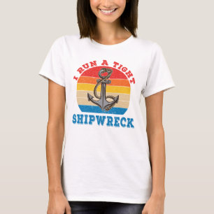 T-shirt Cool Je Dirige Un Épave Serré Idiom