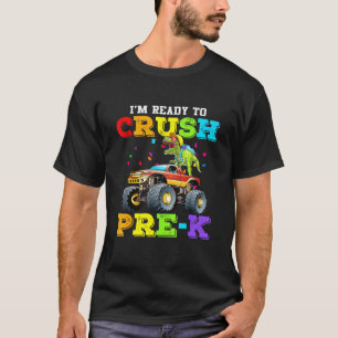 T-shirt Cool Je Suis Prêt À Écraser Le Camion Pré-K Monste