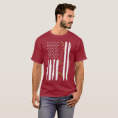 T-shirt Cool Jour-Trader Stocks Trading I American Flag (Devant entier)
