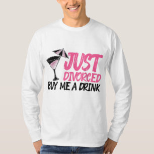 T-shirt Cool Juste Divorcé Cadeau Pour Femmes Drôle Achete