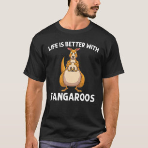 T-shirt Cool Kangaroo Pour Hommes Femmes Kangaroo Mar