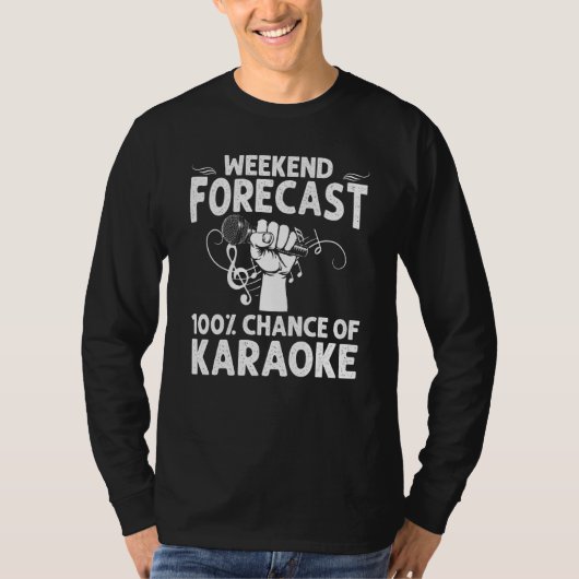T-shirt Cool Karaoke Art Hommes Femmes Karaoke Box Microph (Devant)