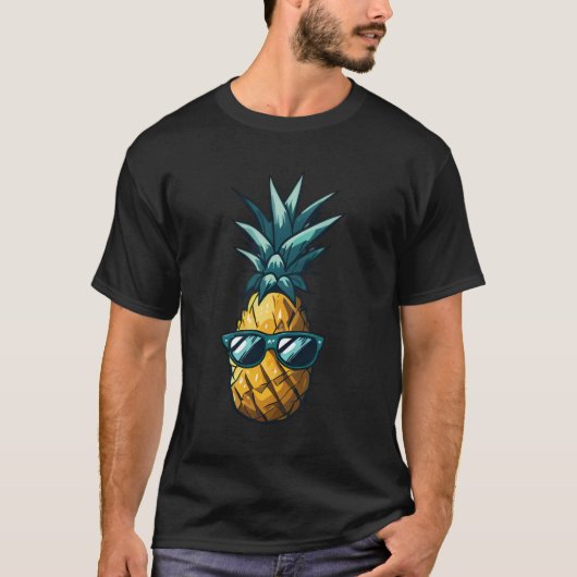 T-shirt Cool Kawaii Ananas - Fun Fruit Design (Devant)
