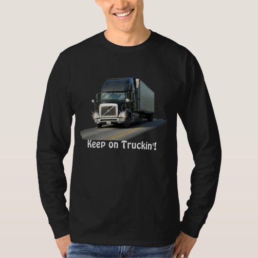 T-shirt Cool "Keep on Truckin" Chemise de conduite de cami (Devant)