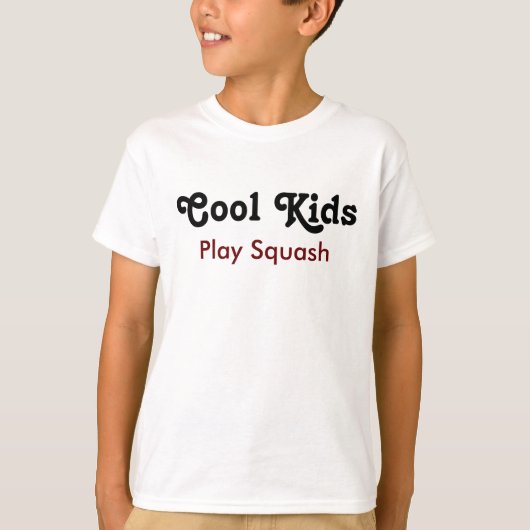 T-shirt Cool Kids Play Squash (Devant)