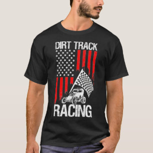 T-shirt Cool Late Modèle Dirt Track Racing Cadeau Pour Hom